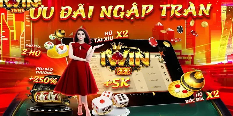 Các biểu tượng giải độc đắc khác nhau, chip sòng bạc và lễ kỷ niệm chiến thắng